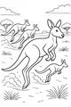 Bouncy Kangaroos in the Sun-Lit Outback