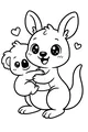 Kangaroo Hugs Koala Buddy