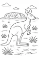 Sunny Outback Hop with a Kangaroo