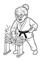 Grandma's Mighty Karate Chop