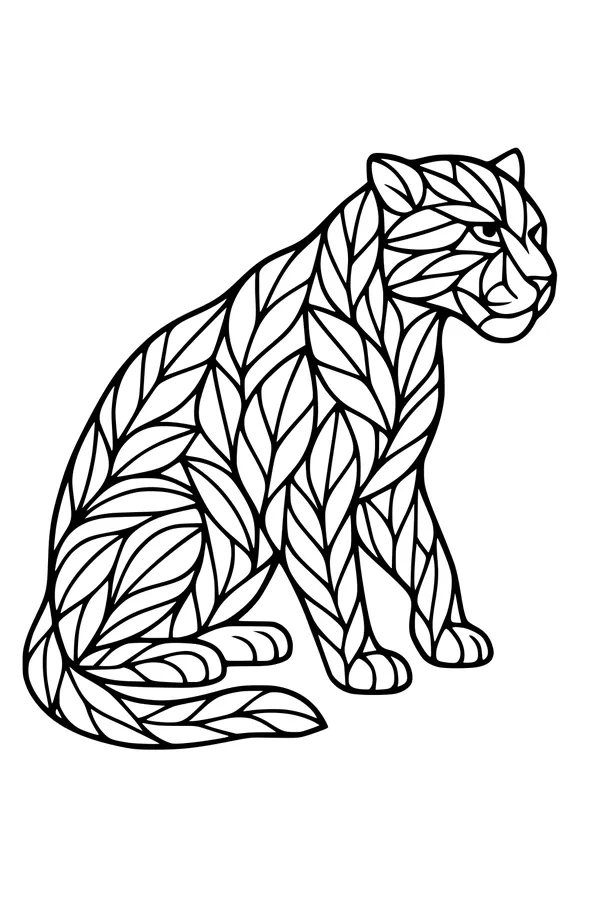 Leafy Jaguar in the Sunlight