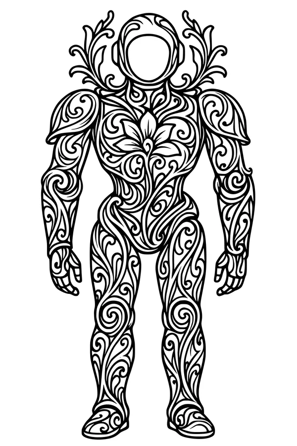 Leaf-Swirl Robot Guardian