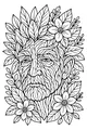 Grandpa in the Garden of Leaves