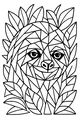 Sleepy Sloth in the Leafy Jungle