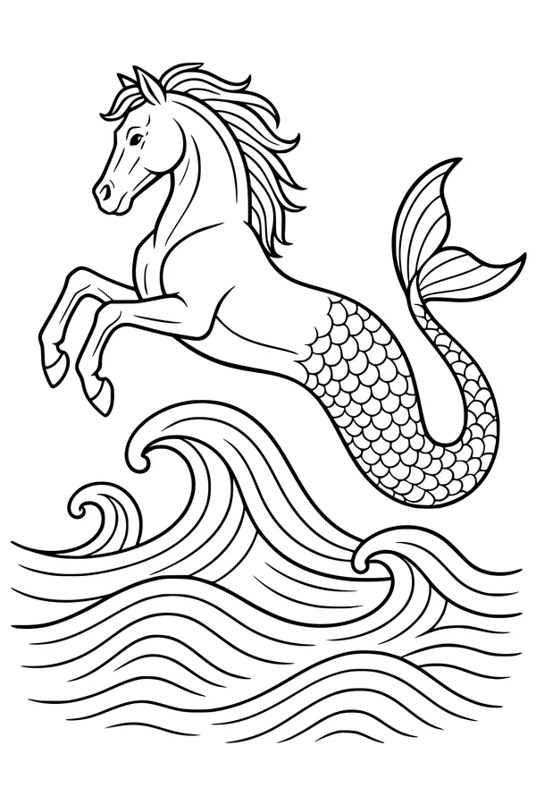Leap of the Sea Stallion