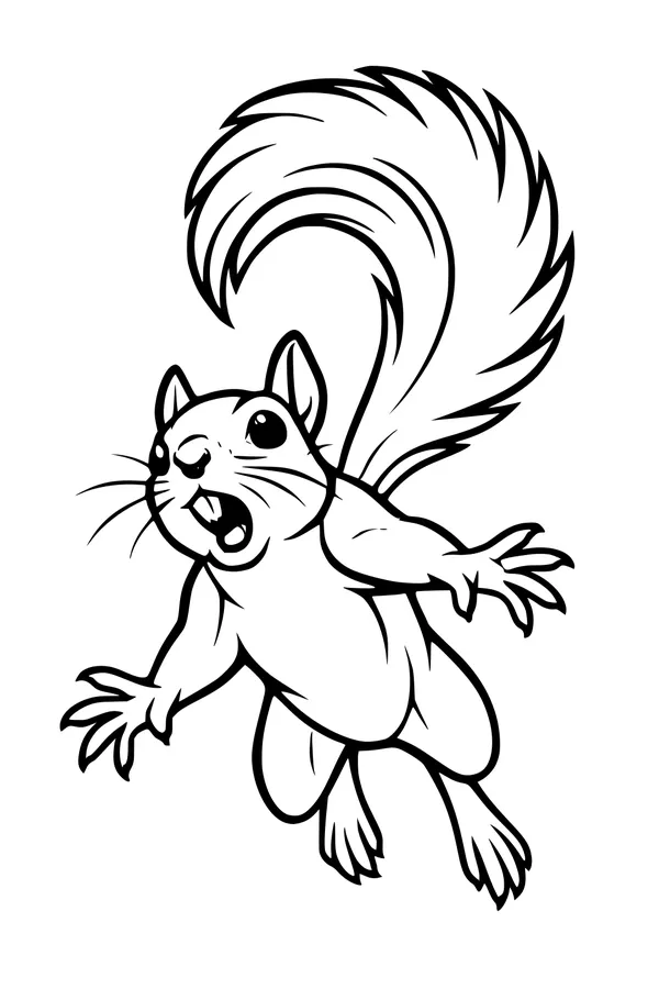 Mr. Nutters Leaps Through the Trees