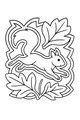Leaping Squirrel in the Leafy Forest