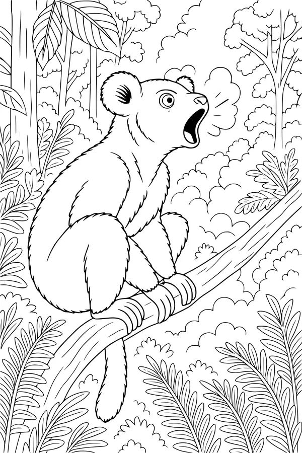 Loud Lemur Sings in the Tall Trees