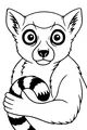 Ringtail Lemur Hug and Big Wide Eyes