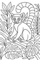Leafy Lemur Wiggling in the Jungle