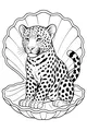 Leopard on the Shell Throne