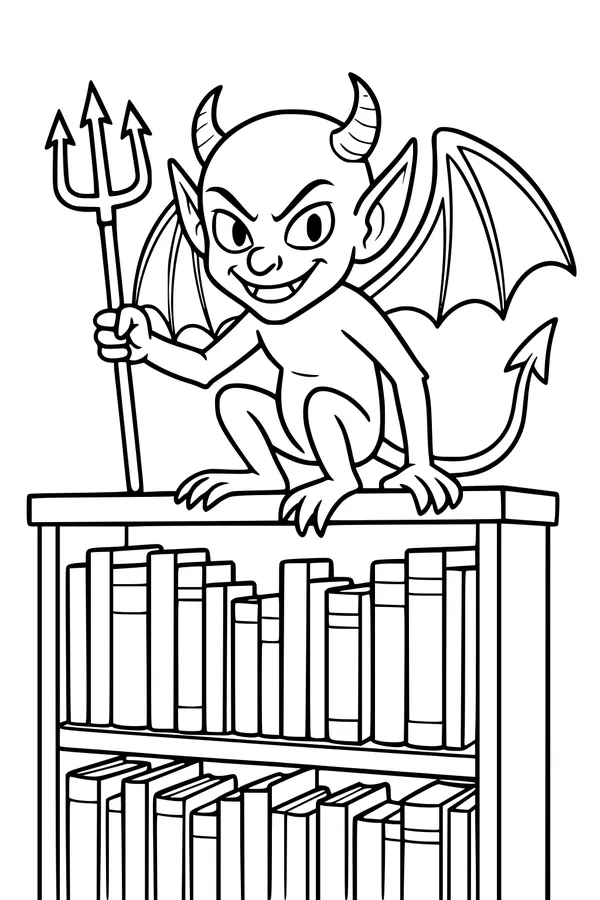 Library Goblin on the Top Shelf