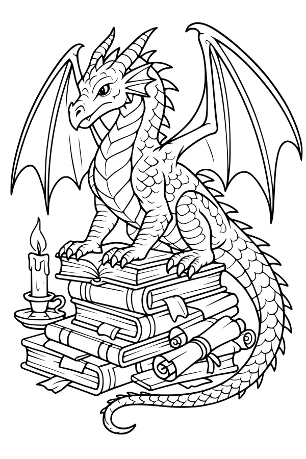 Library Guardian Dragon