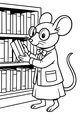 Miss Maple Mouse at the Library