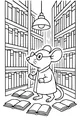 Professor Mouse in the Big Book Library