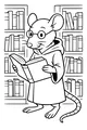 Professor Whiskers in the Library