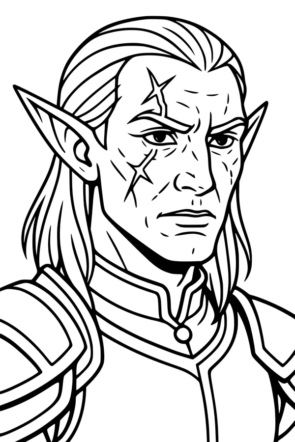 The Elf With Lightning Scars