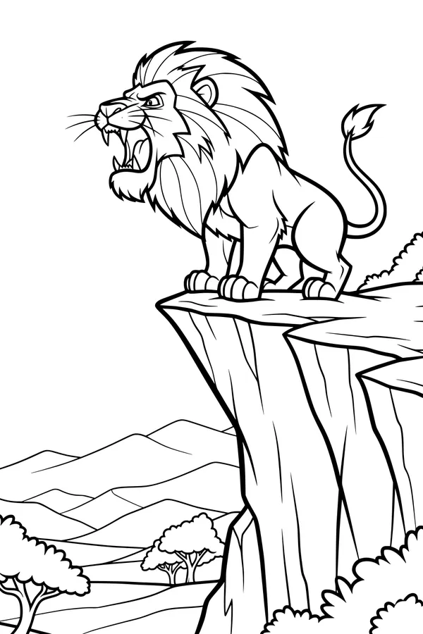 Roar Above the Savannah Cliffs