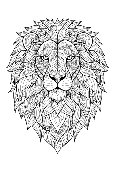 King Leo and His Wild, Patterned Mane