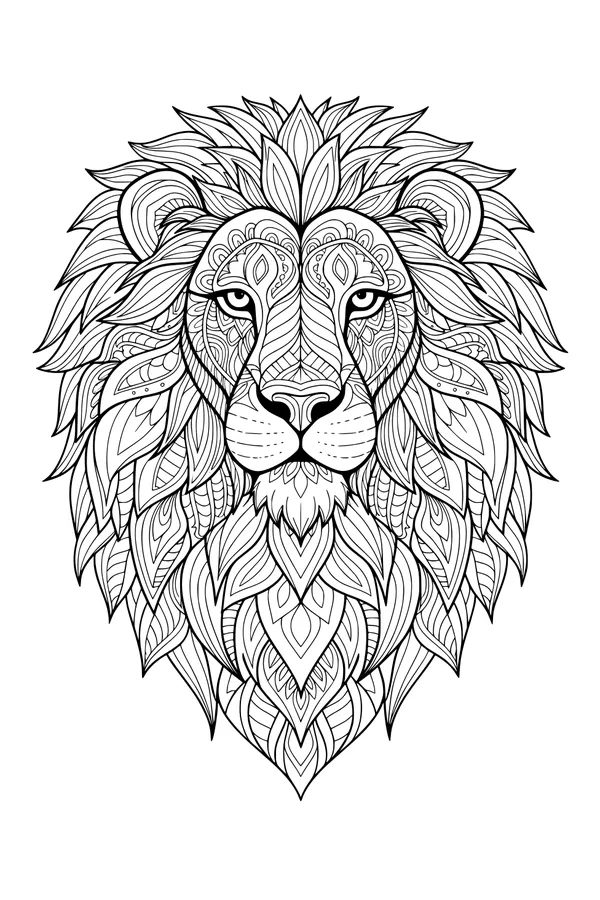 King Leo and His Wild, Patterned Mane