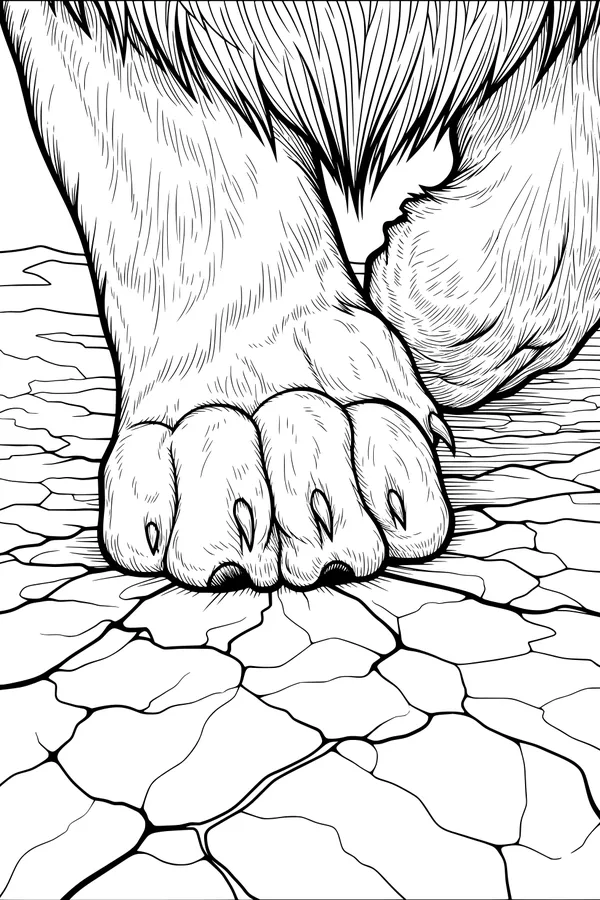 The Mighty Lion’s Giant Paw Print