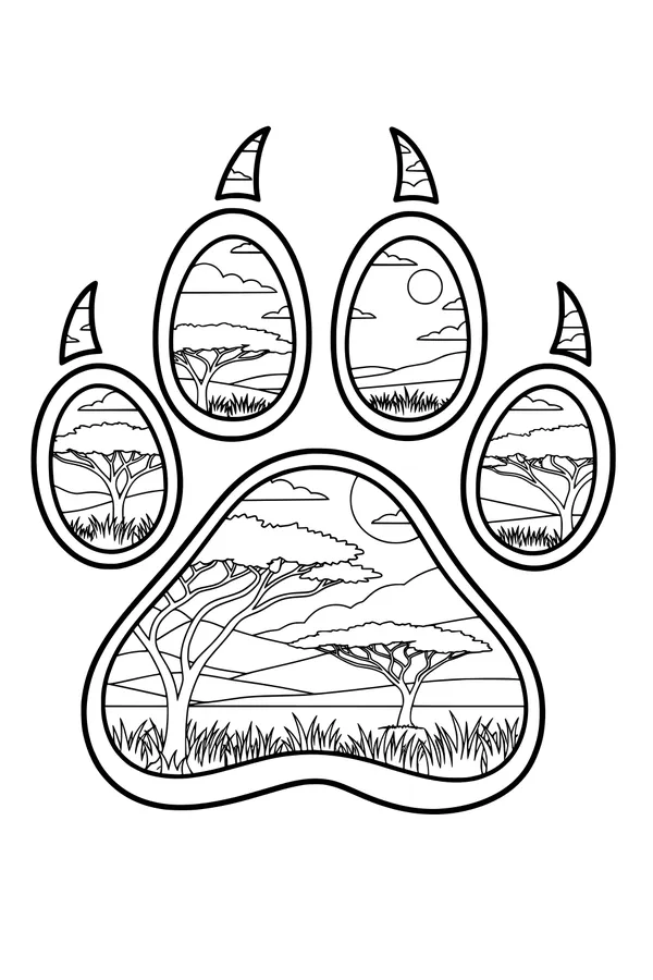 Savanna Sun in a Lion’s Paw