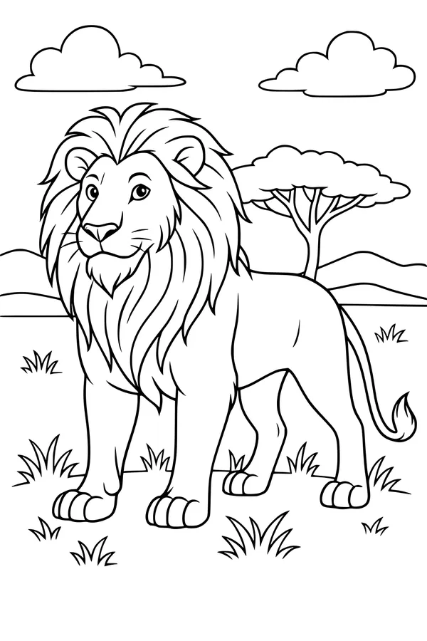King Leo on the Savannah Plains