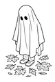 Little Ghost in Crunchy Leaves