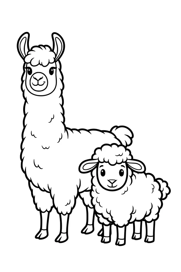 Fluffy Friends on the Hillside