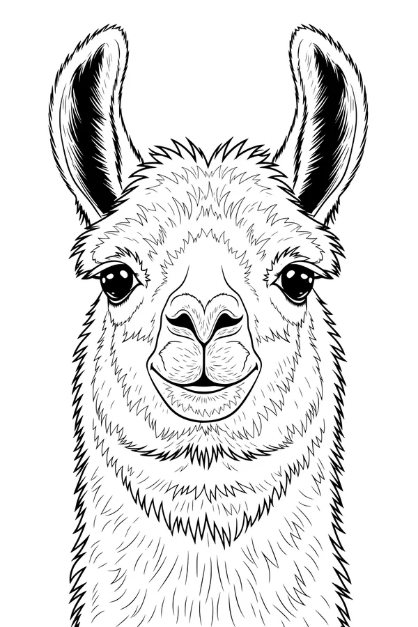 Fuzzy Llama with Big Friendly Ears
