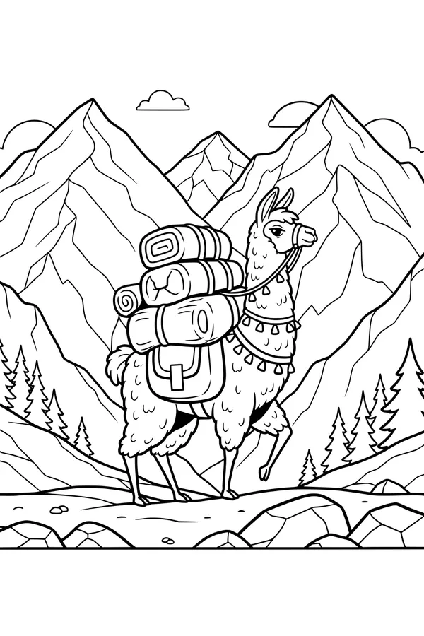 Llama Trek on Mountain Paths