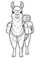 Llama Explorer on a Mountain Path