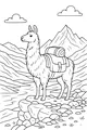 Llama Hikes Through Mountain Valleys