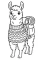 Snuggly Llama Ready for a Hike