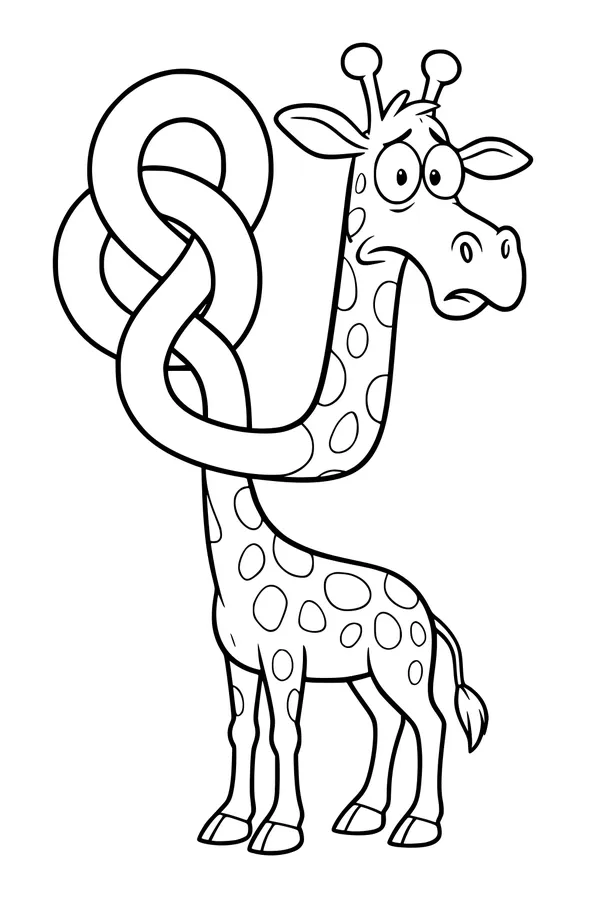 The Giraffe with a Loopy Neck