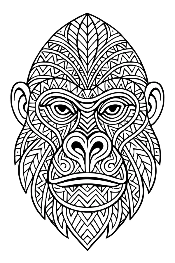 Jungle King with Zigzag Patterns