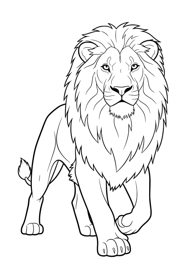 The Lion with a Big Fuzzy Mane