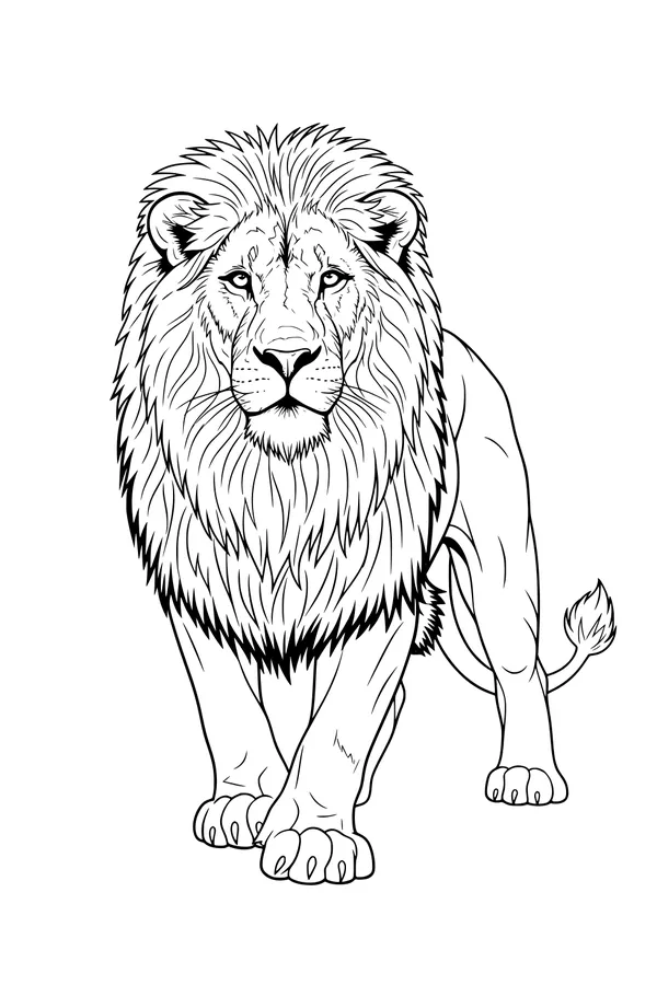 The Lion with the Fluffy Mane
