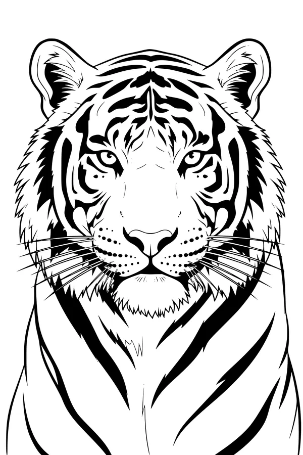 Stripe King of the Jungle Portrait