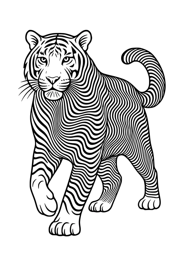 Stripey Steps Through the Jungle