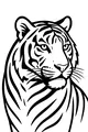 The Striped King Stares Ahead