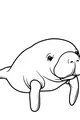 Gentle Manny the Slow Swimming Manatee
