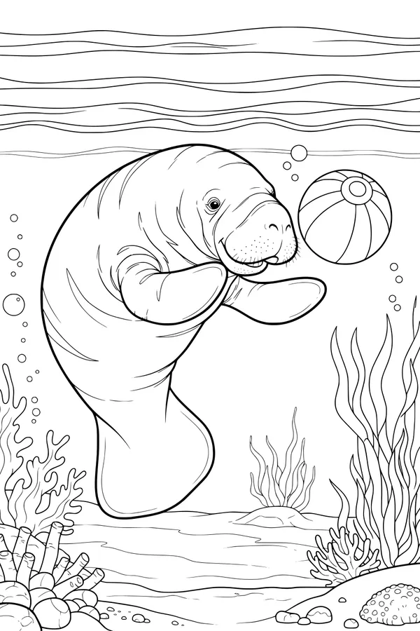 Manatee Makes a New Ocean Friend