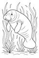 Gentle Giant Among Sea Grasses