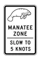 Manatee Zone Slow-Down Sign Fun