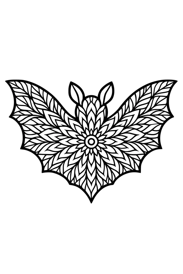 Bat With Fancy Leafy Wings