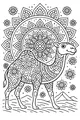 Mandala Camel in the Flower Desert