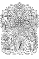 Mandala Camel in the Garden