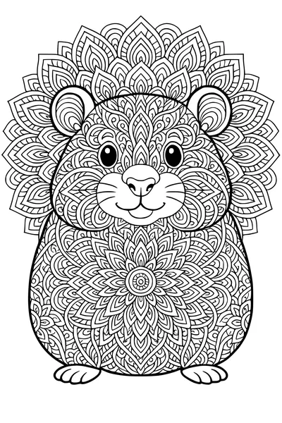 Hamster with a Flowerburst Coat