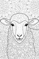 Fluffy Sheep with Swirly Wool Patterns